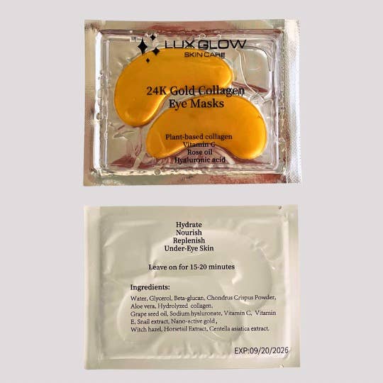 24k Gold Glow Eye Masks